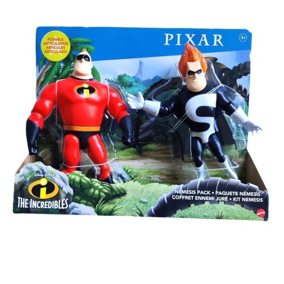 New - Mattel Disney Pixar Incredibles Nemesis Pack (Mr. Incredible and Syndrome)